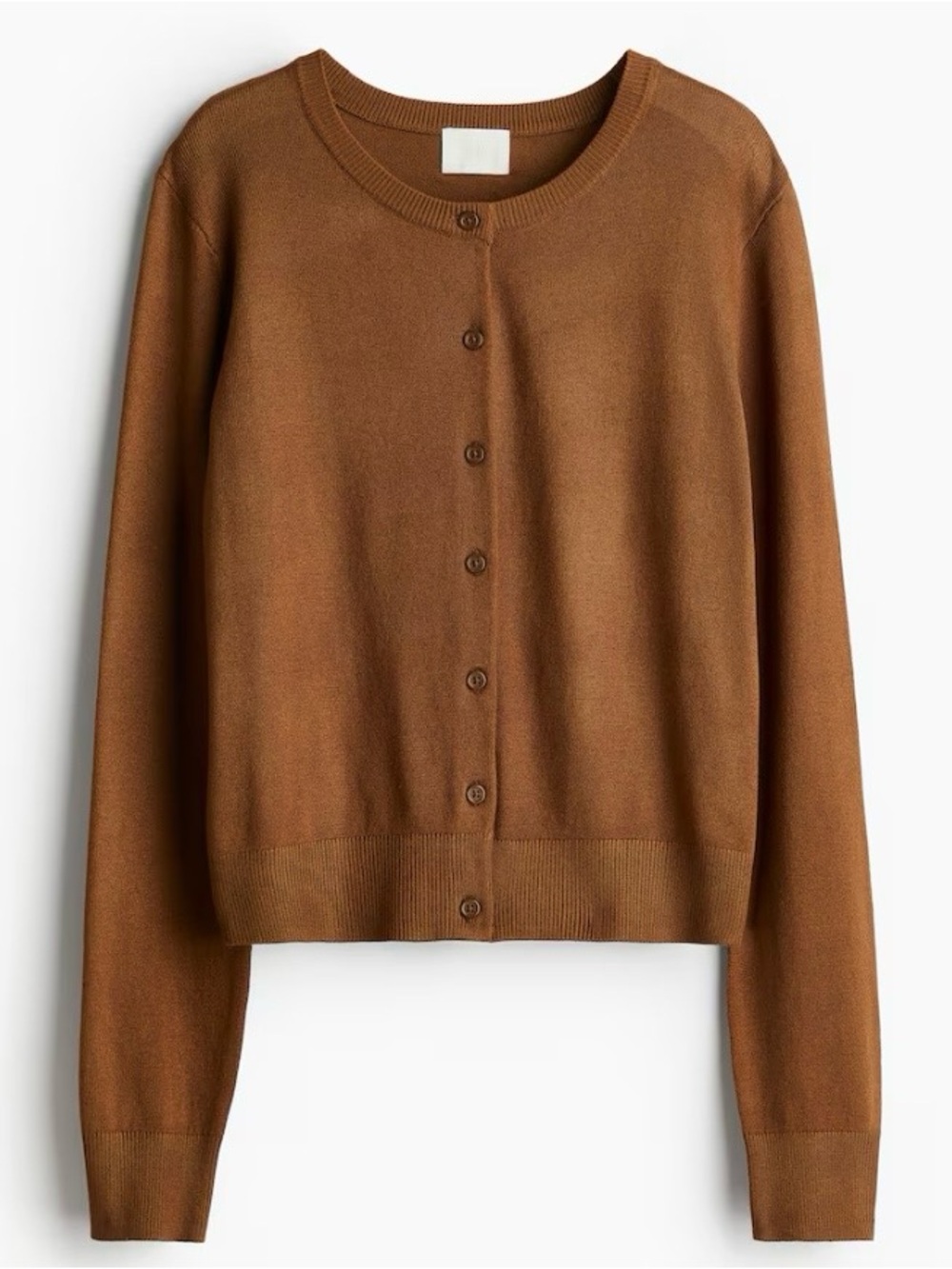 H&M Knit Cardigan in Brown (Style# 0579541192).-Large